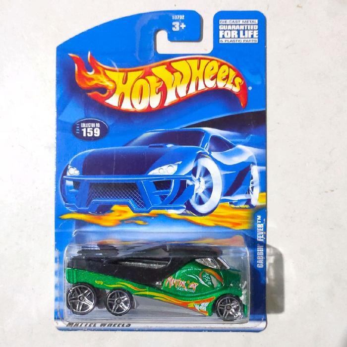 TR99 Hotwheels Hot Wheels Cabbin Fever hijau 2001 blue card