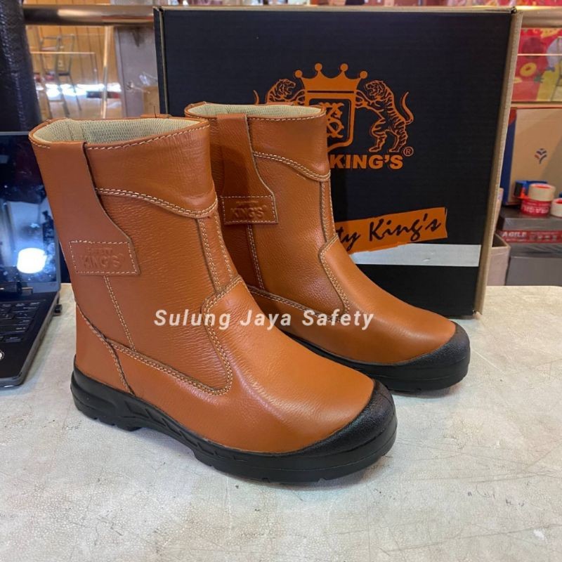 Sepatu Safety King's 805 Cx (Coklat) Original 100%  | Safety Shoes Model Boots Keselamatan Kerja Lap
