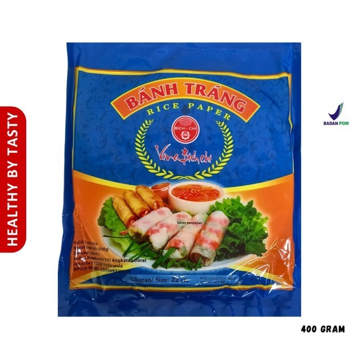 

Rice Paper Roll Vietnam Banh Trang Kulit Lumpia 250g - RicePaper22-400 Terlaris