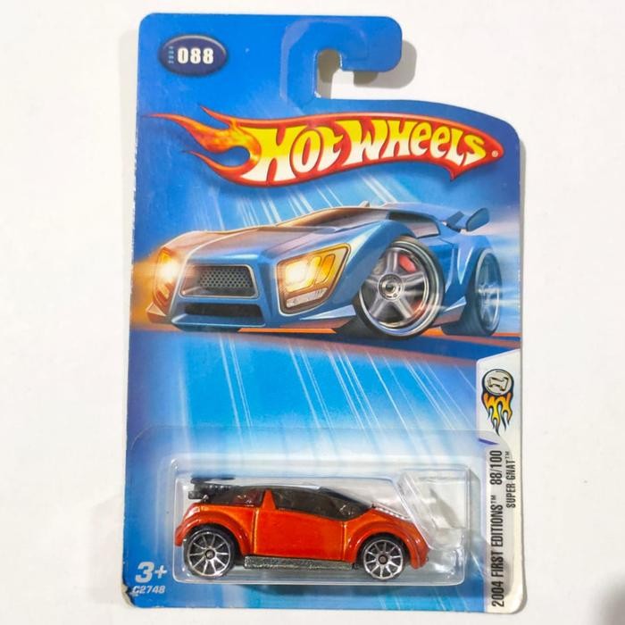 TR99 HW Hot Wheels Error Tampo Super Gnat orange 2005 First Editions