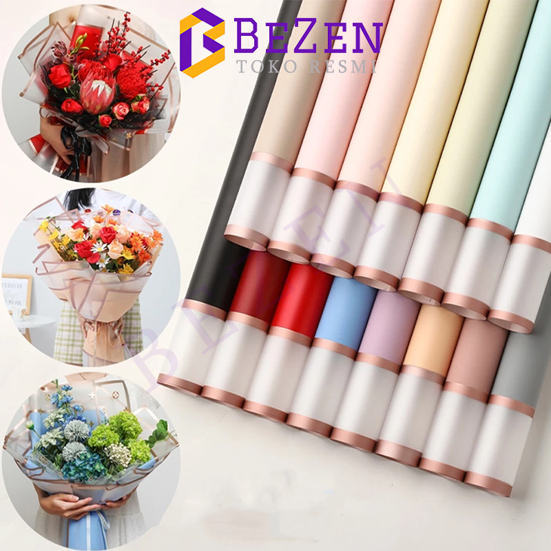 

transparent double frame cellophane /double list flower gold line wrapping paper flower wrapping /Double Frame Gold Cellophane Flower Wrapping