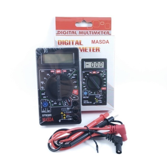 Digital Multimeter Masda DT830D Multitester Buzzer Avometer DT-830D.Digital Multimeter Masda DT830D 