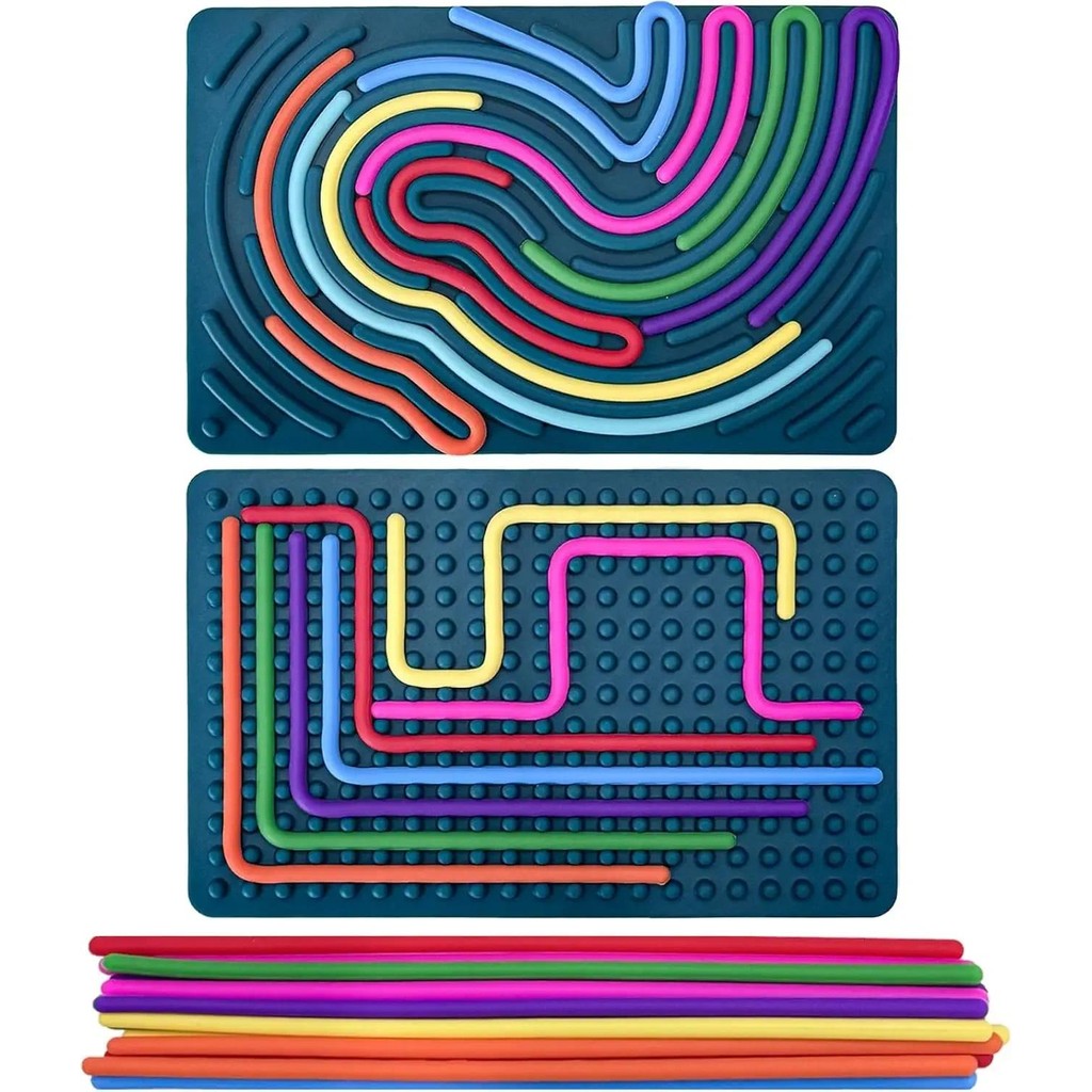 

1Set Sensory Activity Board, Sensory Activity Board: Silicone Fidget Toy for Calming, Stress, Anxiety, ADHD & Autism