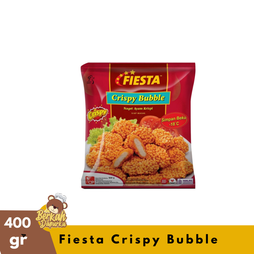 

Fiesta Naget Nugget Crispy Bubble Nugget 400g Fiesta Distributor Frozen Murah Bogor