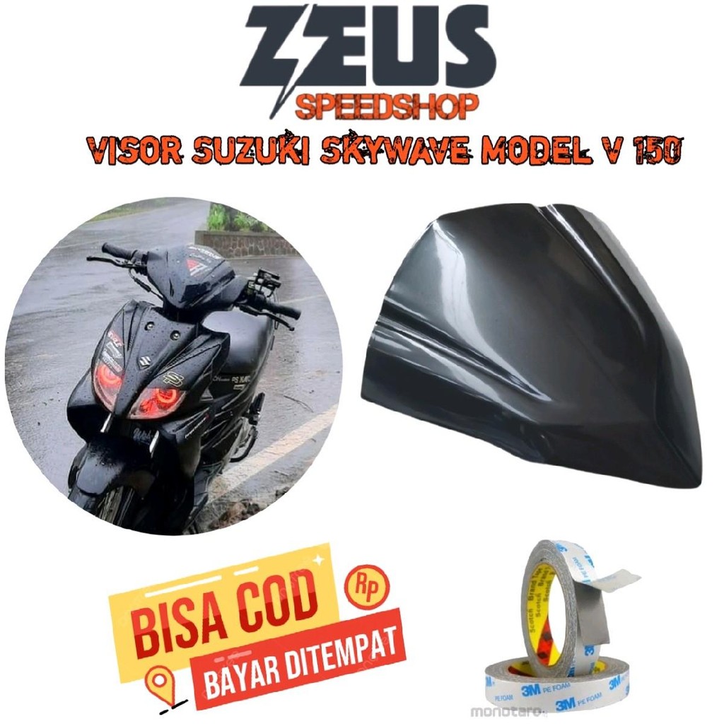 VISOR VARIASI SUZUKI SKYWAVE 125 WINDSHIELD SUZUKI SKYWAVE 125 Motorcycle
