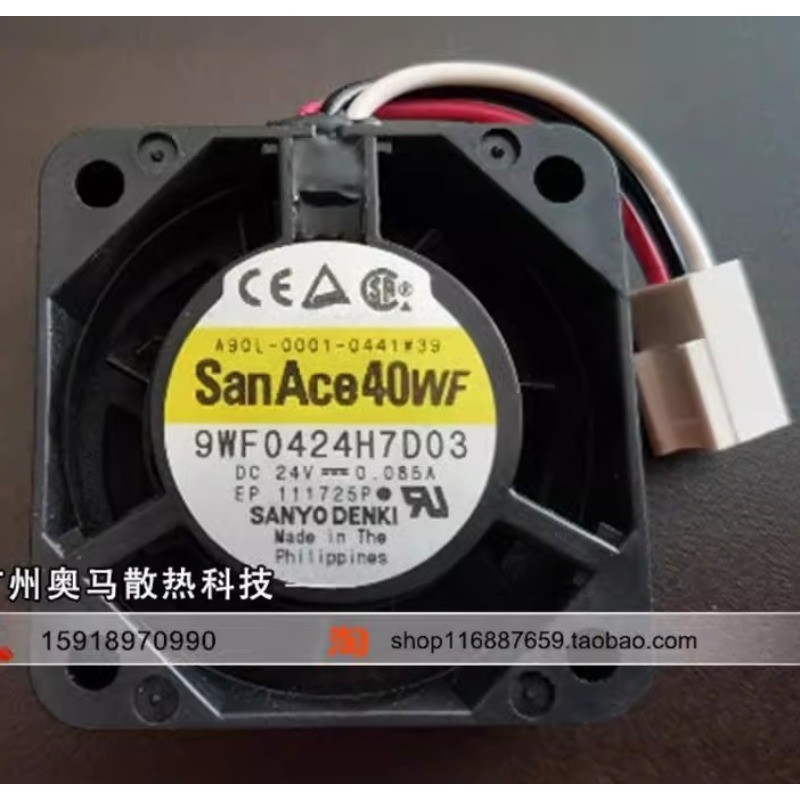 New Cooler Fan for Sanyo 9WF0424H7D03 A90L-0001-0441 # 39 24V 0.85A Fanuc Fan