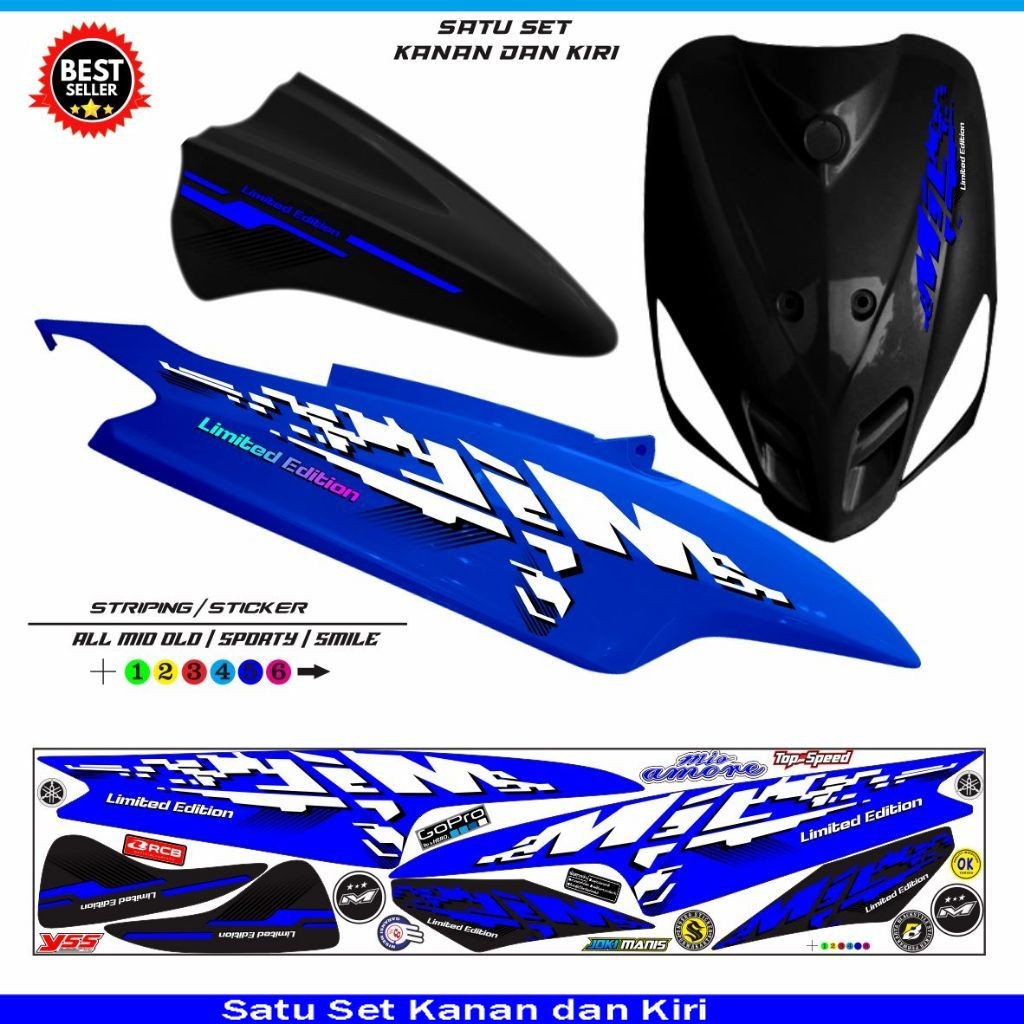 STIKER MOTOR / STRIPING MOTOR MIO OLD SPORTY / STIKER MIO OLD /MIO SMILE SPORTY STRIPING