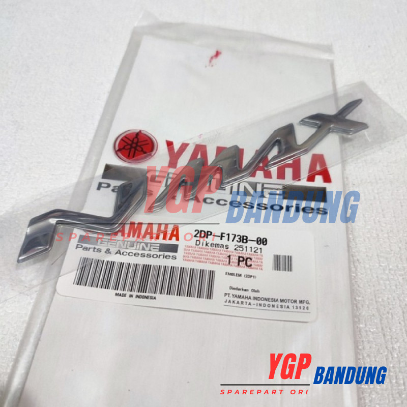 EMBLEM LOGO BODY NMAX N MAX SILVER GOLD ORI ASLI YGP