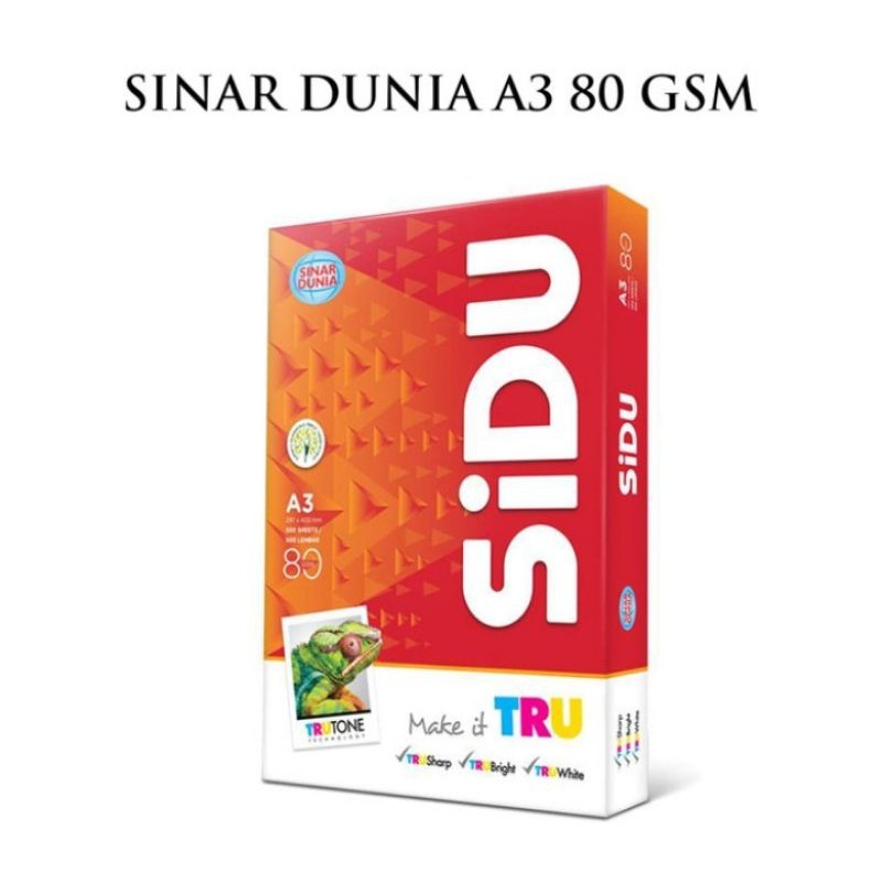 

[MS] Kertas Hvs Sidu A3 80G