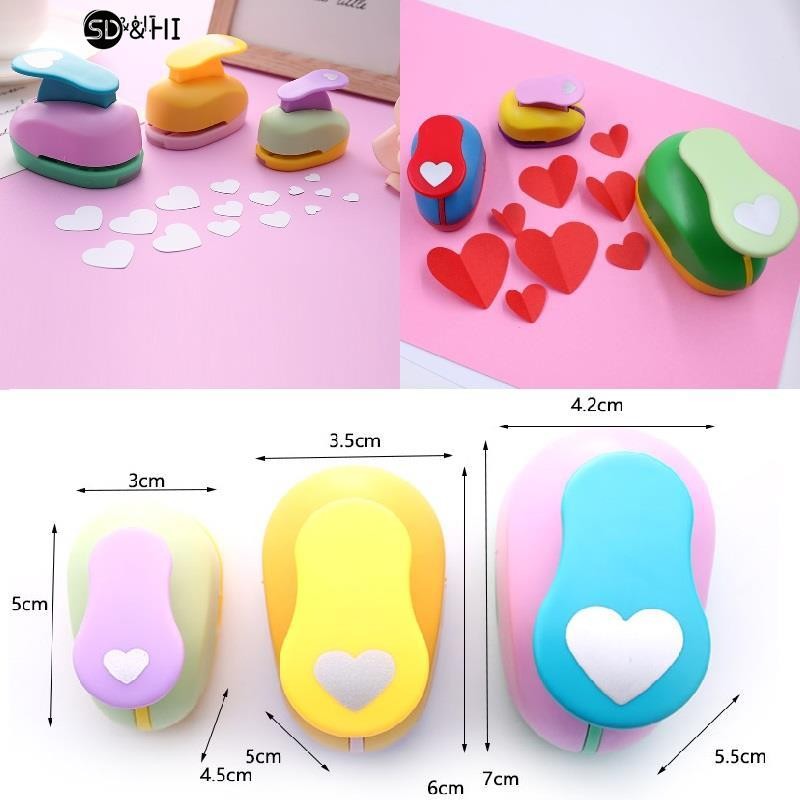 

9/16/25mm Heart Hole Punch DIY Craft Hole Puncher For Scrapbooking Punches Maker Kids Scrapbook Paper Cutter Embossing Sharper