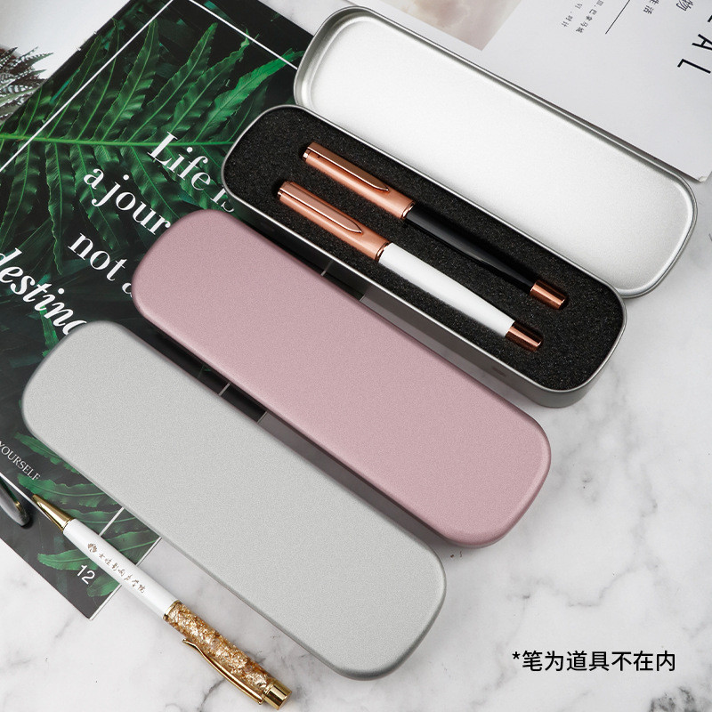 

Fountain Pen Box Metal Pencil Case School Stationery Box for Kids Student Pen Case Cute Tin Box Multifunction Storage Box Gifts