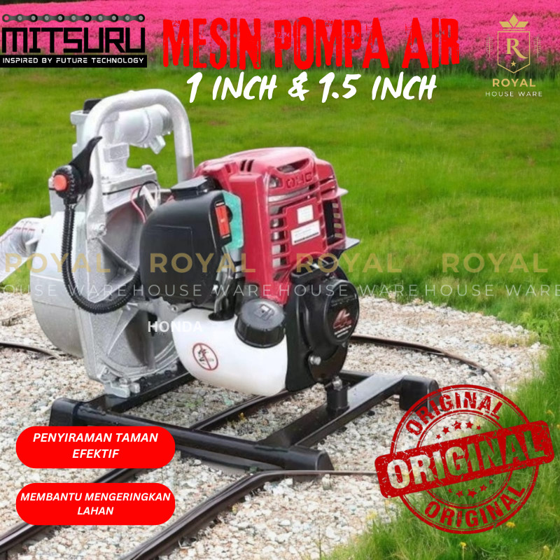 PROMO SPESIAL HONDA Mesin Pompa Air Sawah Irigasi Empang Water Pump 1 1.5 Inch Mesin Pompa Air Bensi