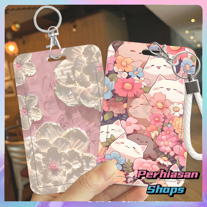 

ID CARD HOLDER MOTIF KAWAII TEMPAT KARTU PHOTOCARD PHOTO CARD Dilengkapi Dengan Tali Tangan Berkualitas Tinggi Mendukung Diskon Untuk Pembelian Grosir,Bunga-bunga Dalam Lukisan Minyak Bergaya Mewah, Kucing Dan Bunga Di Seluruh Layar.