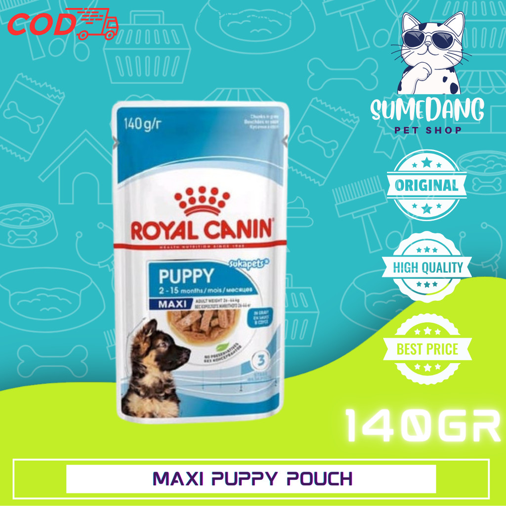 ROYAL CANIN MAXI PUPPY WET POUCH / WET FOOD 140GR