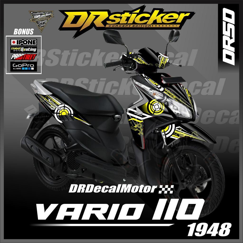 stiker vario techno 110 karbu desain circle karbu stiker motor vario 110 techno