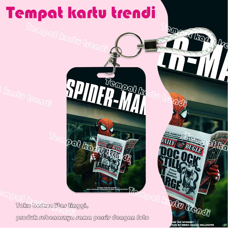 

ID Card Holder,Kreatif Kartun Spider-Man, Cocok untuk Kantor/Sekolah, Kartu Pelajar/Kartu Transportasi, Kartu Akses, KTP, Flazz, Kartu Kredit Elektronik dan Uang Elektronik.