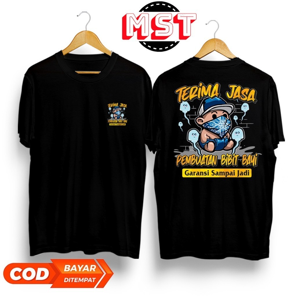 KAOS TERIMA JASA PEMBUATAN BIBIT BAYI - BAJU KATA KATA - KAOS MURAH - KAOS PREMIUM - KAOS TERBARU - 