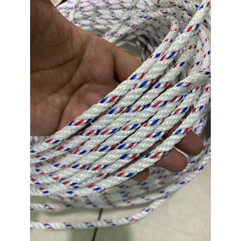 

Tali Tambang PLASTIM 8 mm 50 Meter / Tali Tambang Eceran / Tali Tambang Serbaguna RB9
