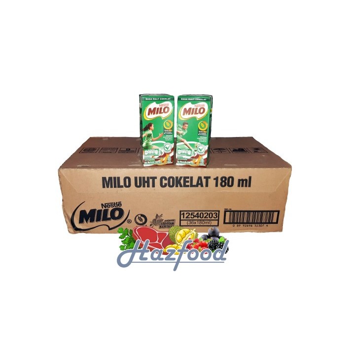 

Susu UHT Milo 180 Ml Susu Milo Cokelat Milo Kotak Nestle Susu Kotak ( 180ml x 36 Pcs )