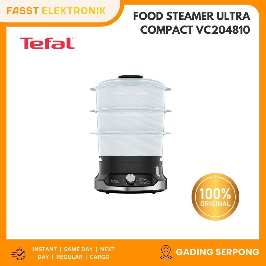 TEFAL Food Steamer Ultra Compact Kukusan Listrik VC204810