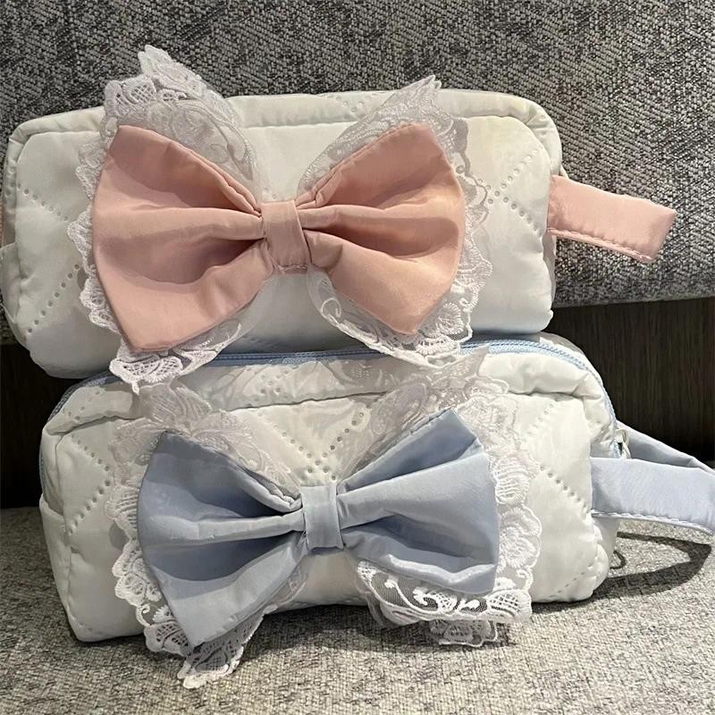 

Chic Sweet Korean Pencil Case for Student Big Bow Fashion Pencil Pouch Cute Girl Stationery Storage Bag Holder School Supplies