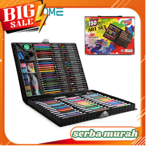 

Crayon Mewarnai Anak Art Set 150pcs Pensil Warna Perlengkapan Mewarnai Lukisan Blajar Kreatif Anak