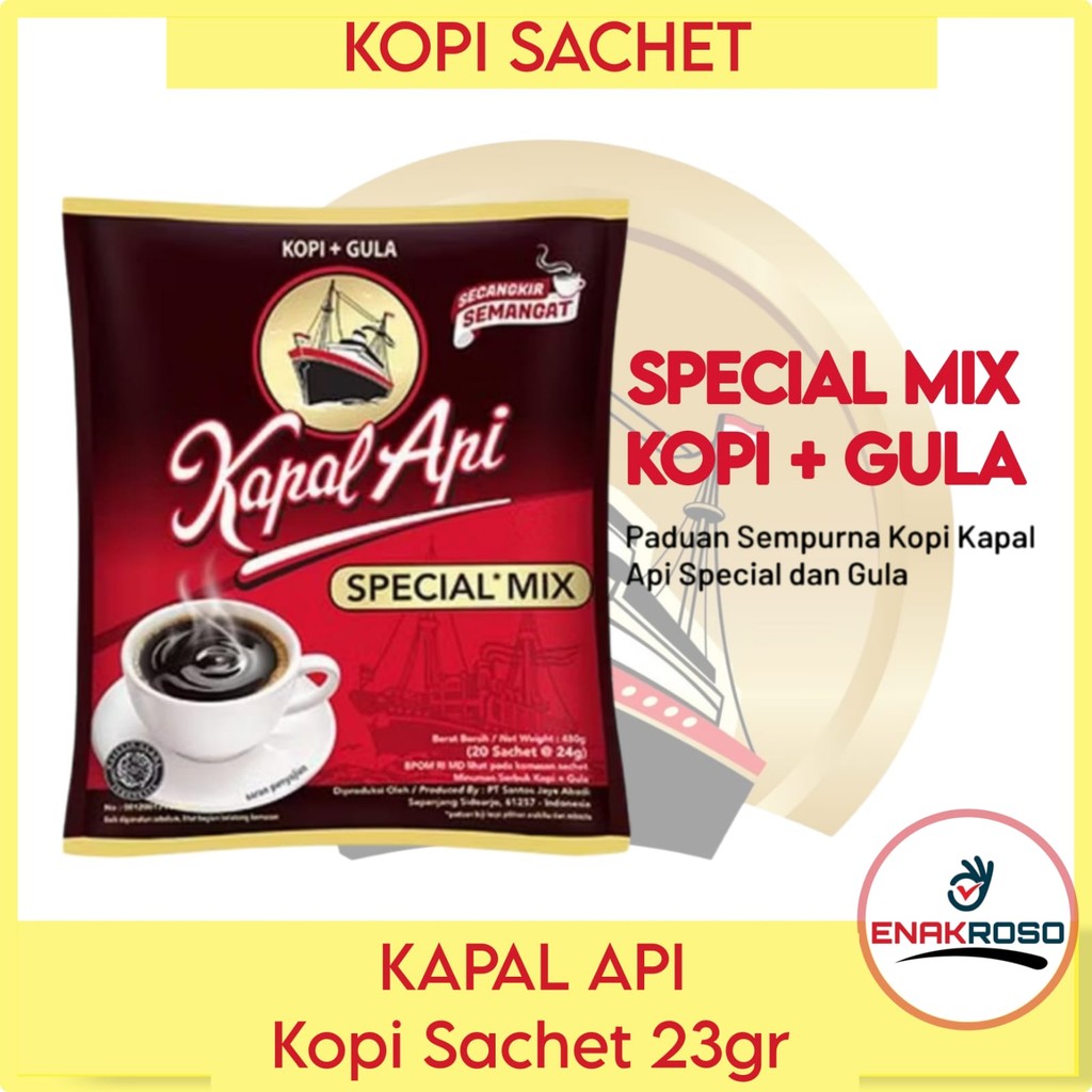 

Kapal Api Kopi Special Mix 23gram - 10 pcs