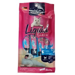 Vitakraft Liquid Snack Salmon - Snack Kucing