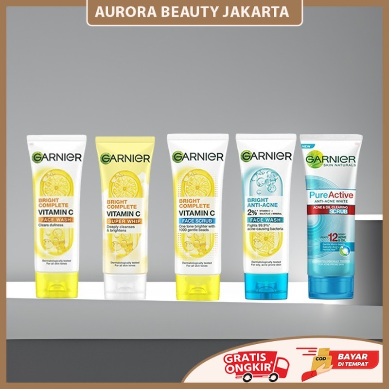 GARNIER PENCUCI MUKA LIGHT  COMPLATE LEMON  KUNING 100ML