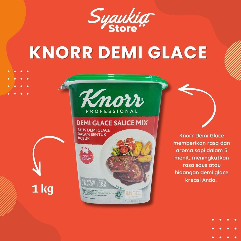 

Knorr Saus Demi Glace 1Kg Sauce Mix Syaukia Store