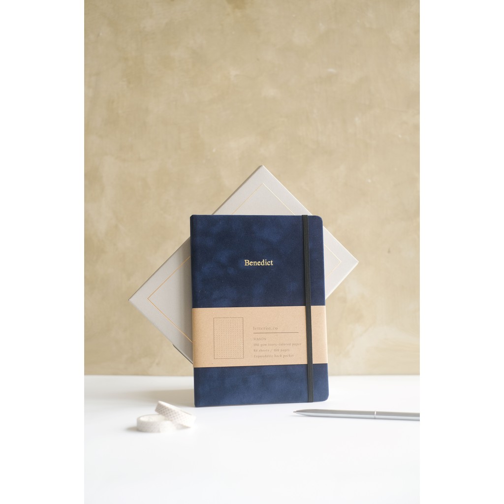 

Mason Suede Royal Blue Notebook / Diary / Journal / Custom Agenda / Buku Tulis / Notepad Letterist