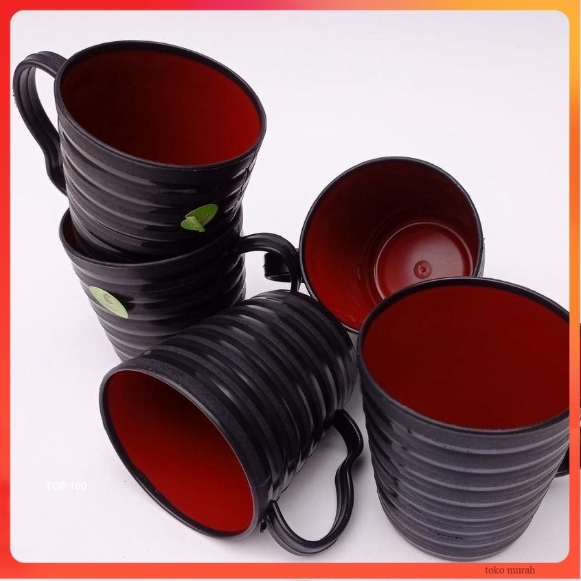 Lifestyle Tgr (12 PCS) Lusinan Gelas Cangkir Plastik Aesthetic Cangkir minum ramen plastik bukan mel