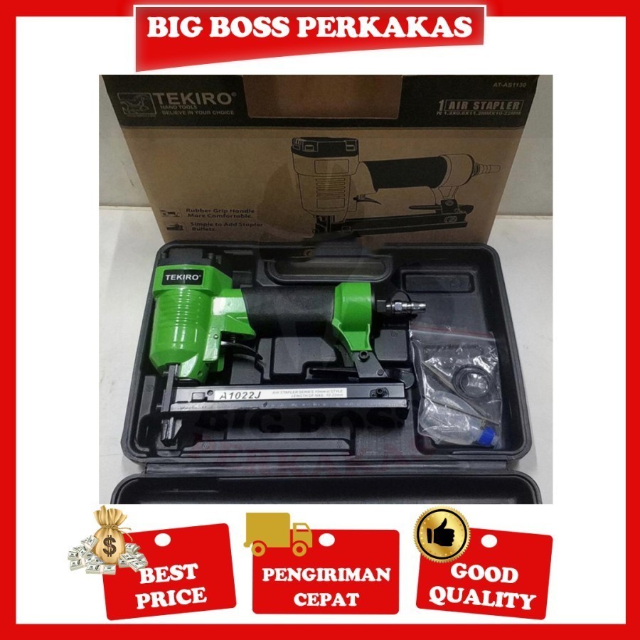 Tekiro 1022J Air nailer stapler Gun / Mesin Staples angin paku tembak
