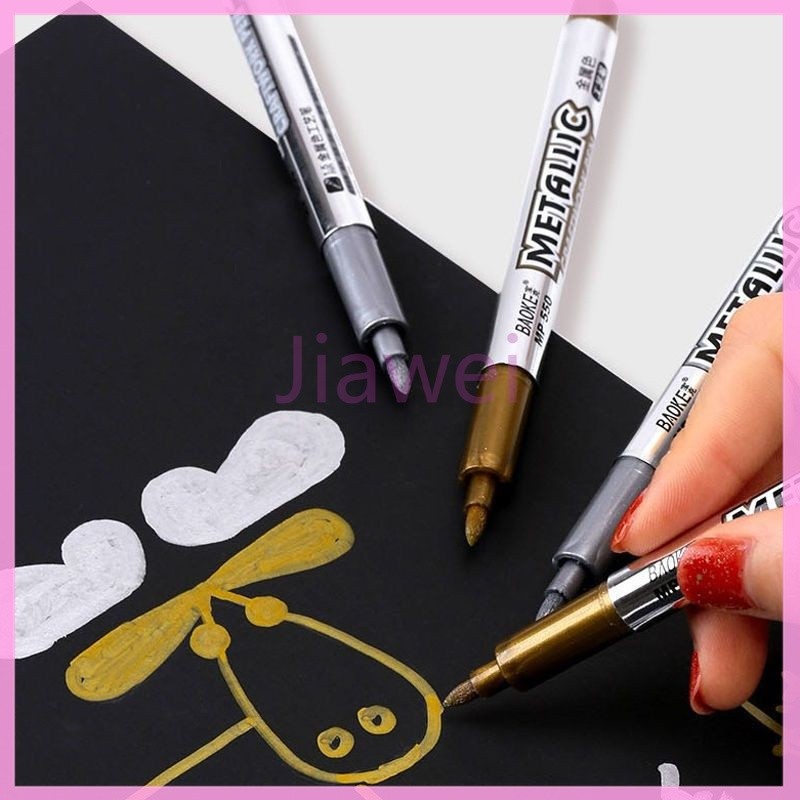 

Jiawei Pena Logam Emas dan Perak Catatan Marker Pen Mobil dan Sepeda Motor Penanda Ban Spidol Permanen