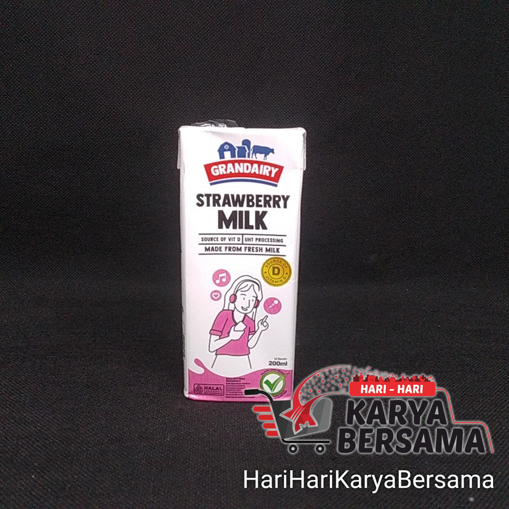 

GRANDAIRY SUSU UHT FRESH STRAWBERRY MILK 200ML