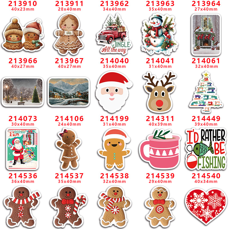 

choshim brand 10 Pcs Planar Resin Flatback Christmas Cartoon For Crafts DIY Materials Supplier Decoration PR213910