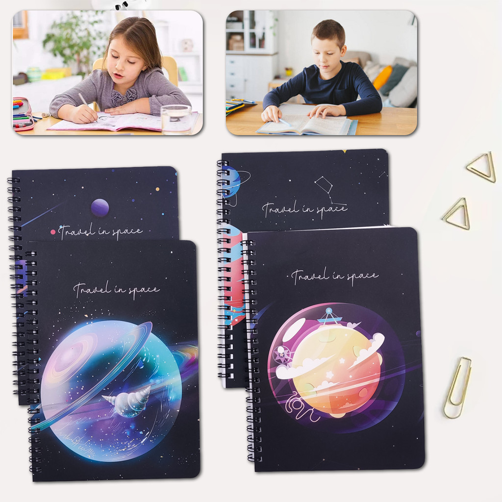 

A5 Notebook Buku Diary Perlengkapan Kantor Sekolah Aesthetic Coil Notebook Scrapbook 60 Lembar 1/4PCS