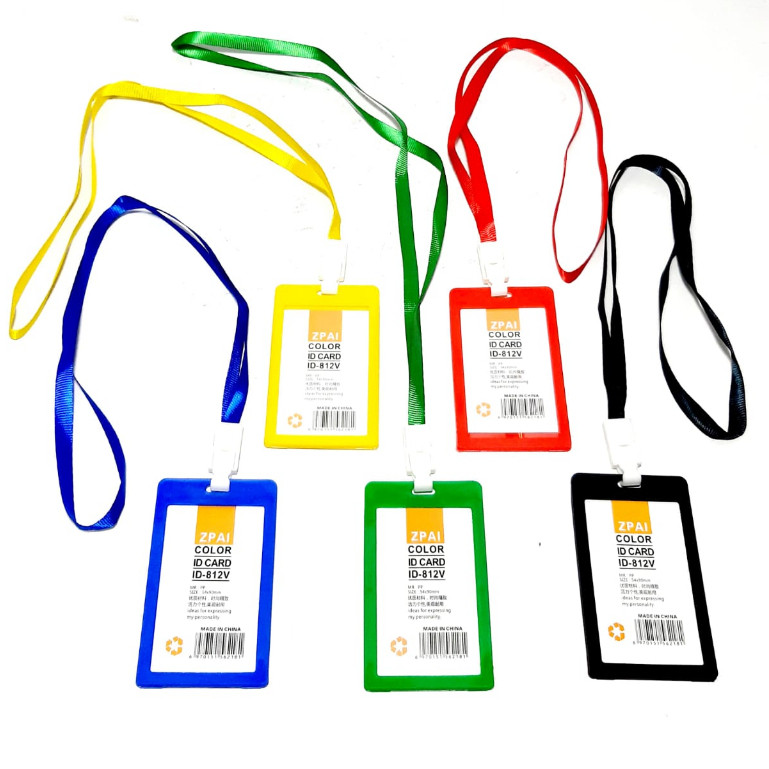 

HARGA PER 1PCS CARD ID CARD + TALI LANYARD WARNA UTK KARTU UK 8.5X5.4CM DX-612 ( 1SISI )