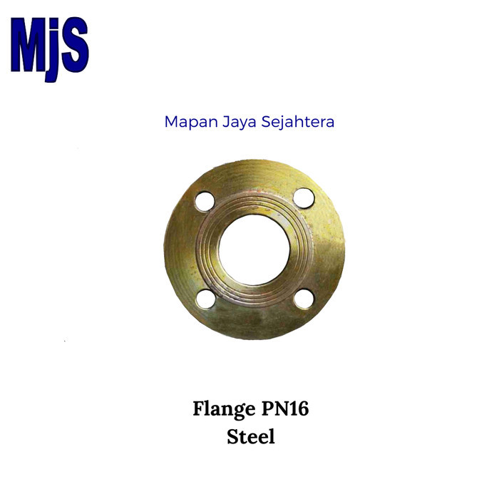Flange PN16 Dia. 3/4" Steel / Flange PN16 Besi - MJS