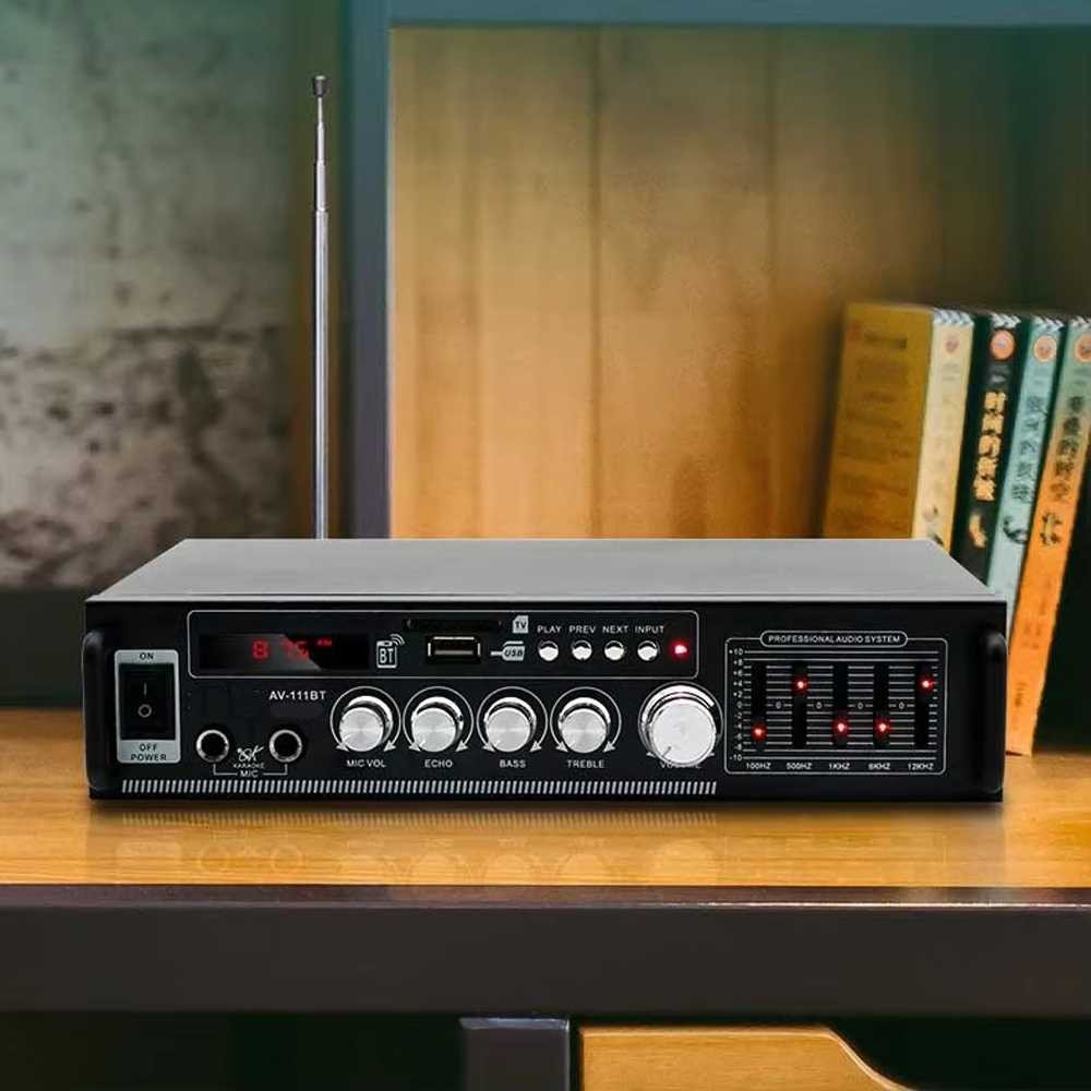 Power Amplifier Bluetooth LDZS 5.0 HiFi 2 Channel Output 120W - AV-111BT