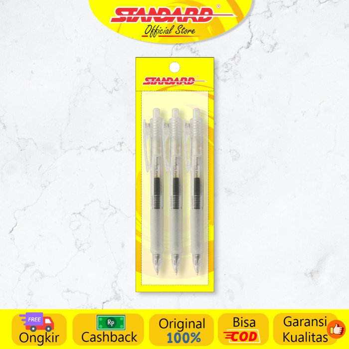 

[Best Seller] STANDARD PEN LEXION 0.5 LX-318 BLACK / 3 PCS