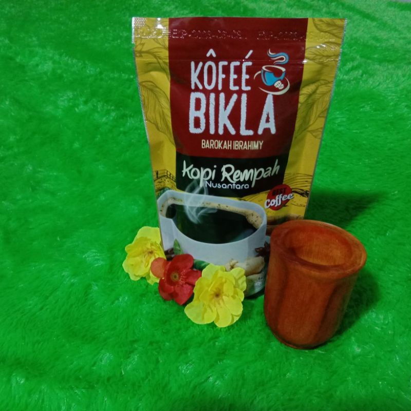 

MAKRIFATBUSINESS PAKET KOPI BIKLA REMPAH PLUS GELAS MINI KAYU SECANG BRAHMA