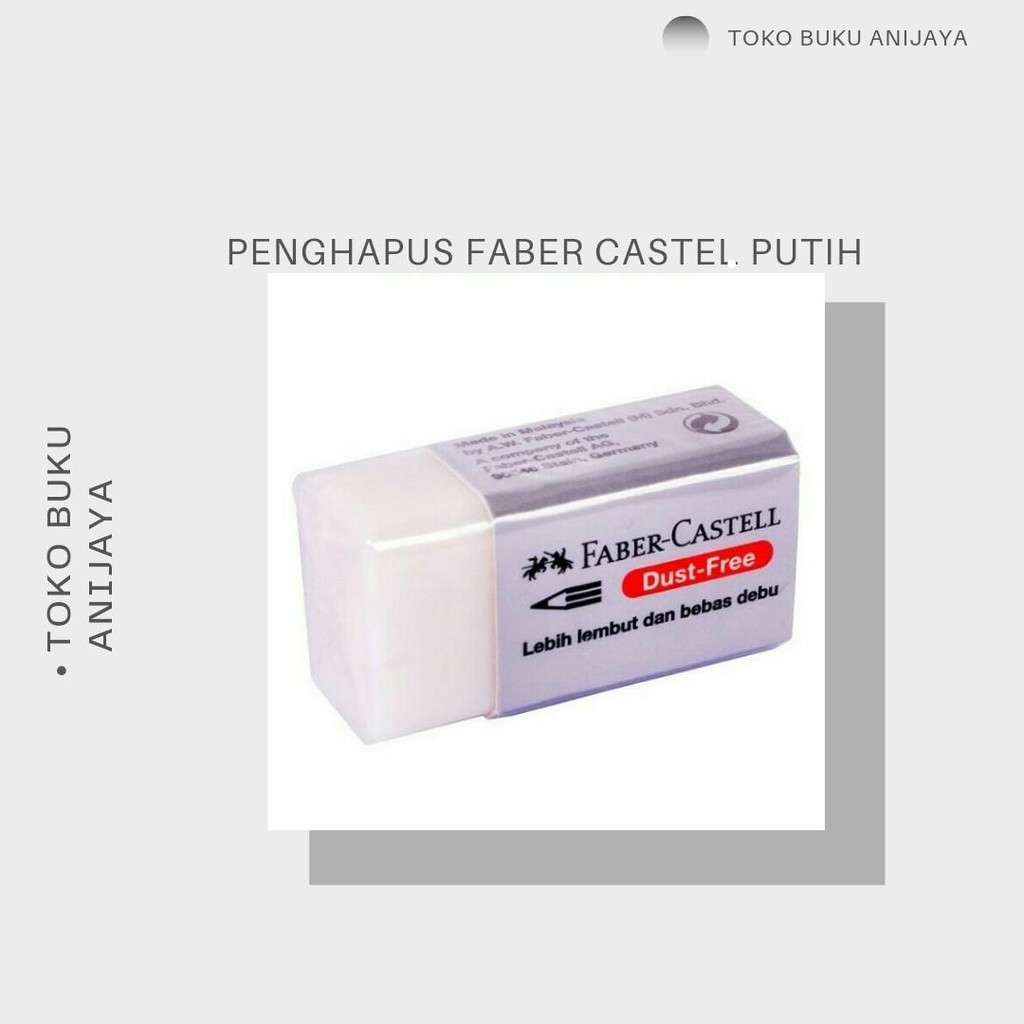 

PENGHAPUS PENSIL FABER CASTELL PUTIH KECIL ECERAN 1PCS Stationery
