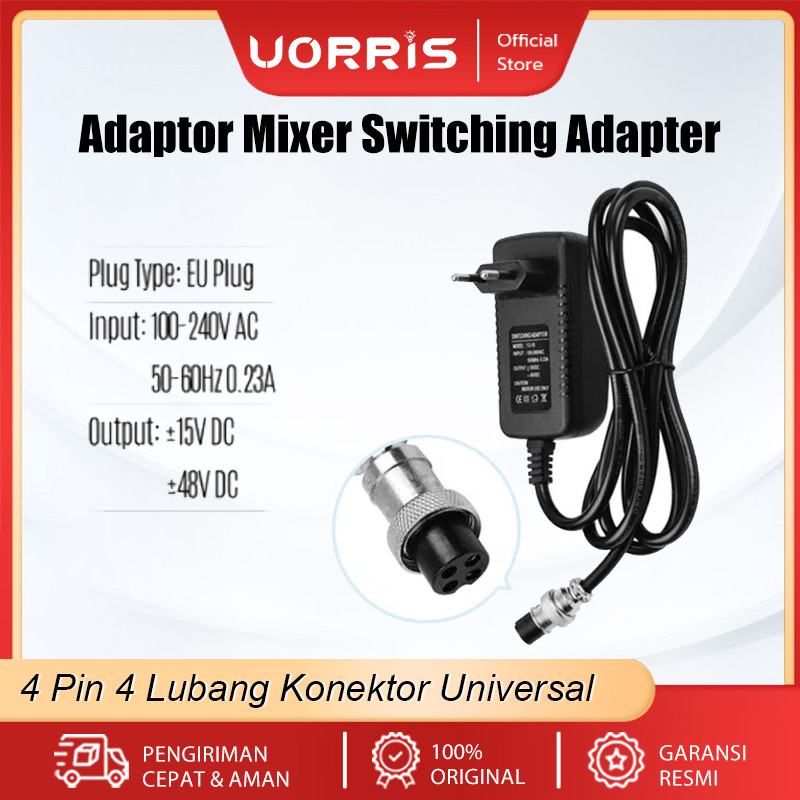 UORRIS Adaptor Mixer Audio 4 Pin 220V Ashley AX8N,Alesis AX8N/AX8N V3 20W