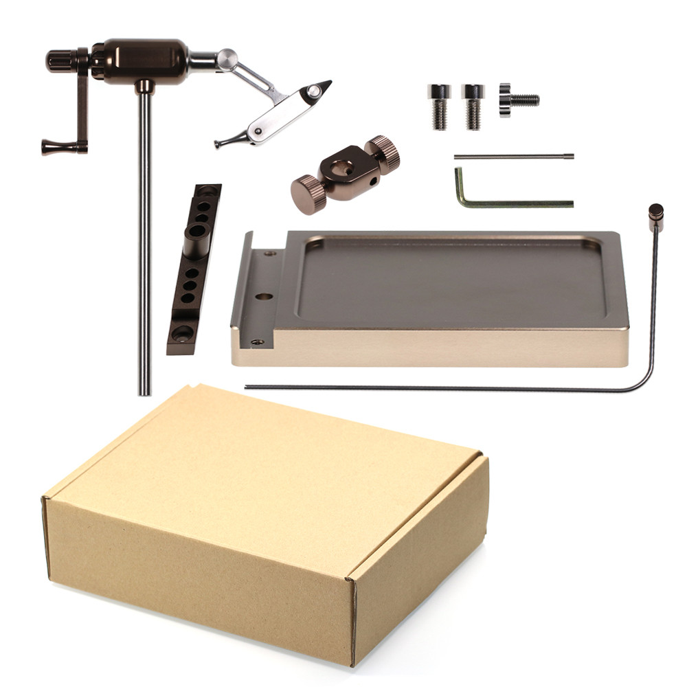 ICERIO Fly Tying Vise 360° Rotation Flies Tying Tool Jigging Fishing Hook Lure Maker Tools