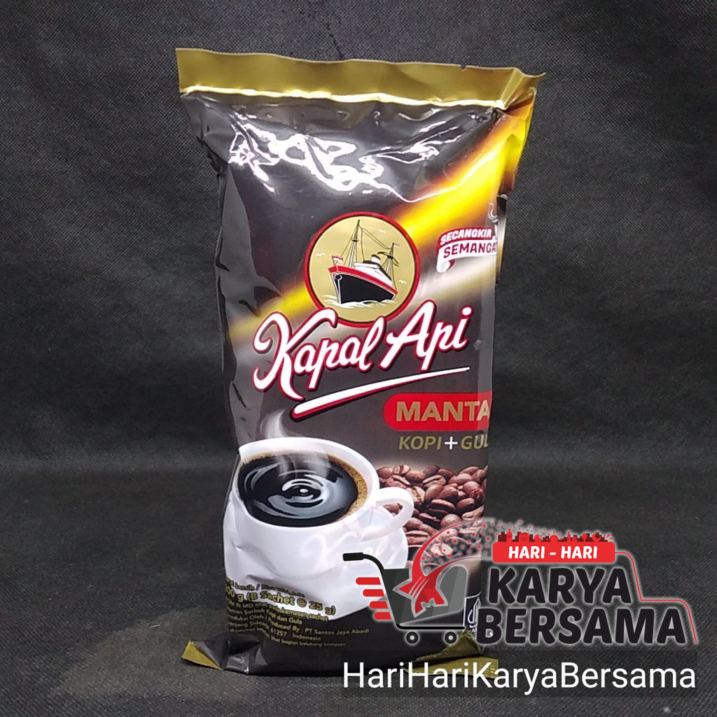 

KOPI BUBUK KAPAL API GULA RASA MANTAP KOPI INSTAN ISI 8'S X 25GR