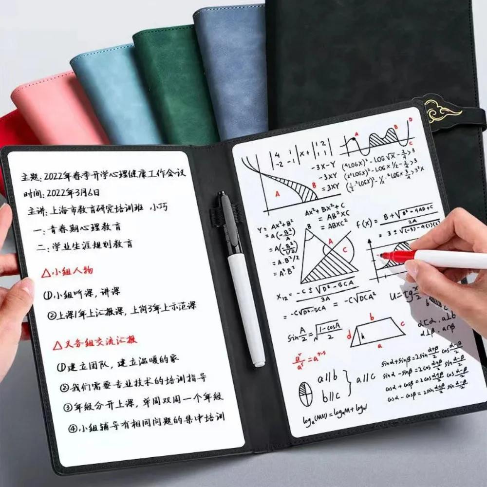 

A5 Reusable Notebook Waterproof Erasable Spiral Notepad Hardcover Student Drawing Book Planner Book Whiteboard Spiral Notebook