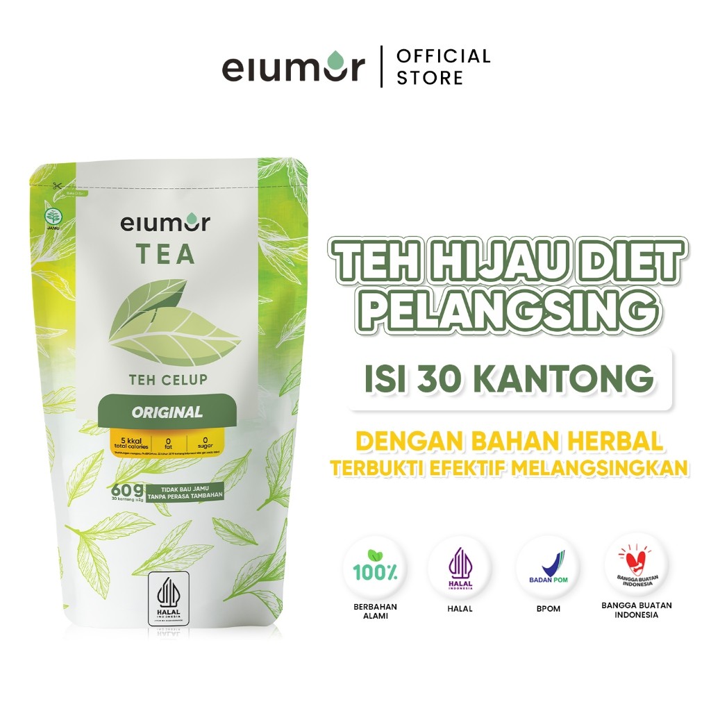 

Elumor Teh Hijau Pelangsing Isi 30 Kantong Elumor Original Tea Teh Hijau Diet Bpom Teh Diet Ampuh Cepat Elumor