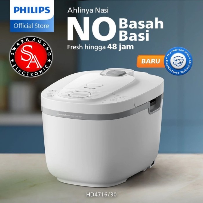 Rice Cooker Digital 1.8 Liter Philips Type : HD4716 - New 2025 ( MEDAN )