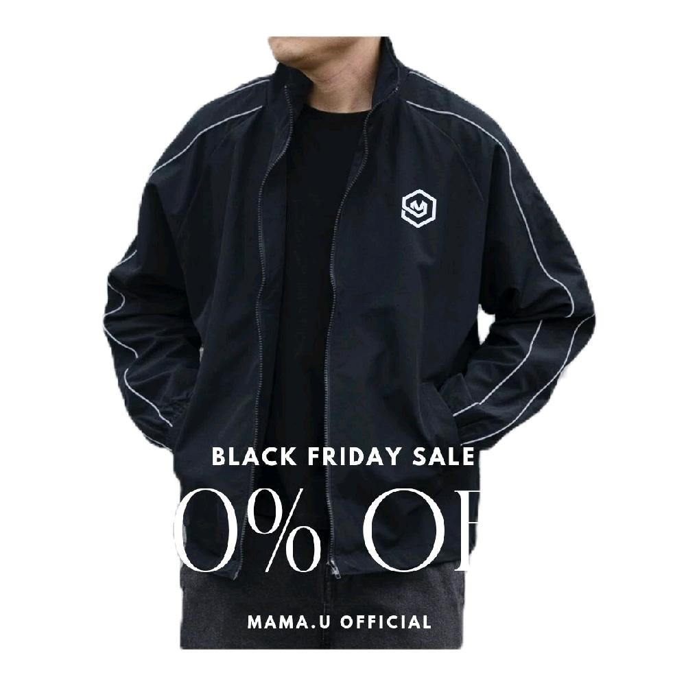 tracktop jaket motor Reflecktife Pria Wanita Waterproof track jacket sporty atletis oversize Trektop